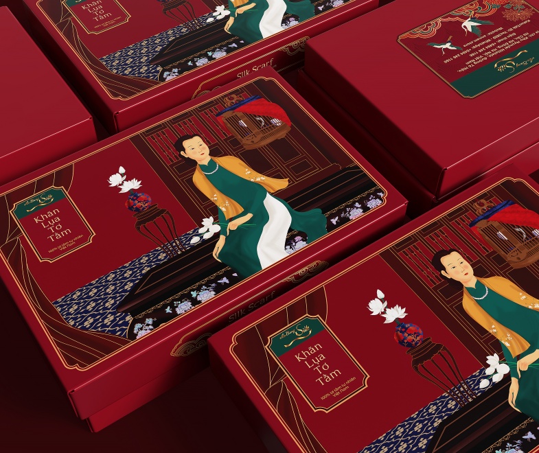 Silk Scarf Packaging